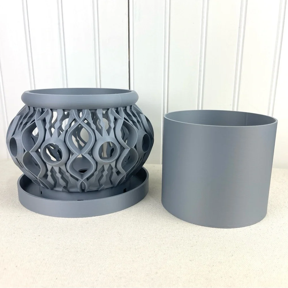 The Lyren Planter Pot & Orchid Pot Hybrid, Orchid Planter with Flower Pot - Picture 4 of 10